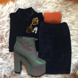 YRU Nightmare Reflective Platform Boots